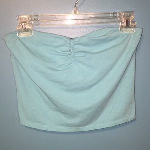 Sky blue crop top with built in bra!